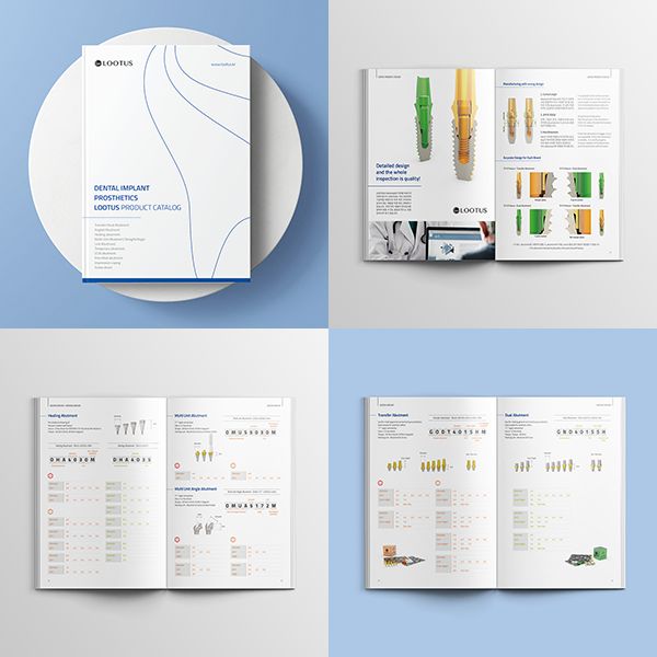 카탈로그 및 홍보물 디자인 이미지