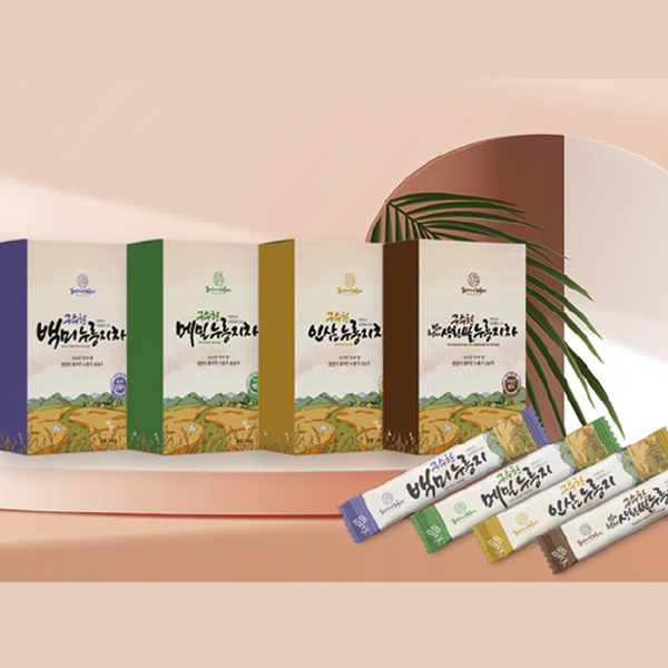 수채화손스케치 기반 패키지 디자인 이미지