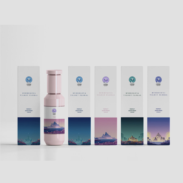 수채화손스케치 기반 패키지 디자인 이미지