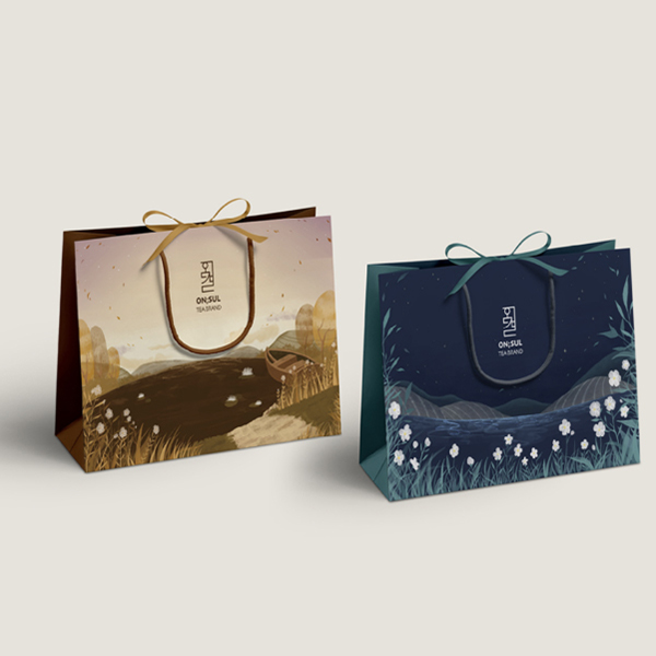 수채화손스케치 기반 패키지 디자인 이미지