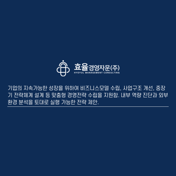 경영전략 컨설팅 이미지