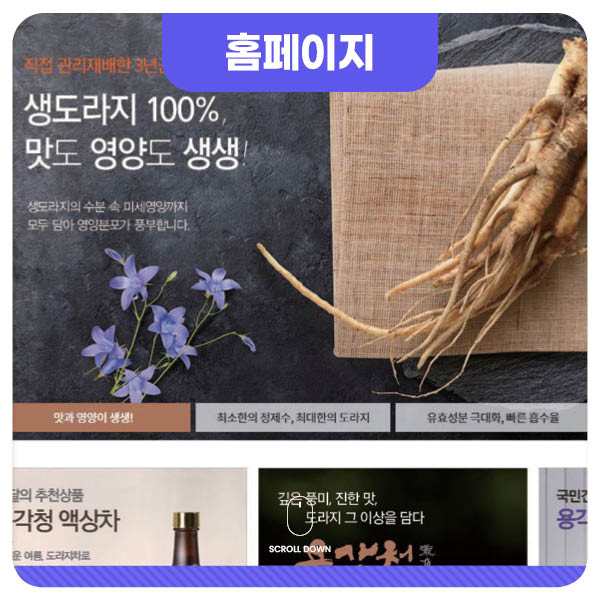 반응형 홈페이지 이미지