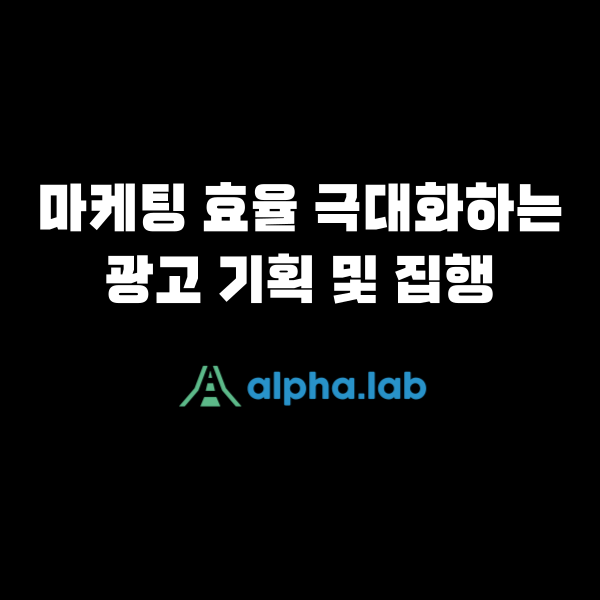 마케팅 효율을 극대화하는 광고 기획 및 집행