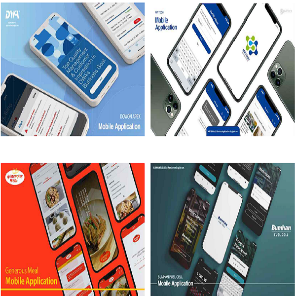 플랫폼구축(반응형 홈페이지(A안) / 반응형 홈페이지(B안) / Gui 디자인 이미지